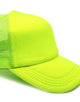 Fluro Yellow Half Mesh Baseball Cap