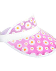 Pink Perspex Visor (Daisy Flowers)