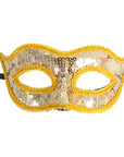 Gold Sequin Mask