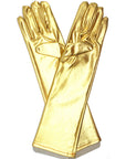Long Metallic Glove (Gold)