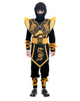 Children Yellow Ninja Assassin Costume