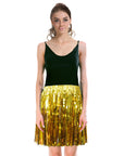 Gold Tinsel Fringe Skirt