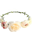 Rose Flower Headband (Cream)
