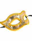 Gold Sequin Mask