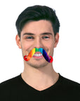 Rainbow Fancy Party Moustache