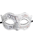 Silver Sequin Mask