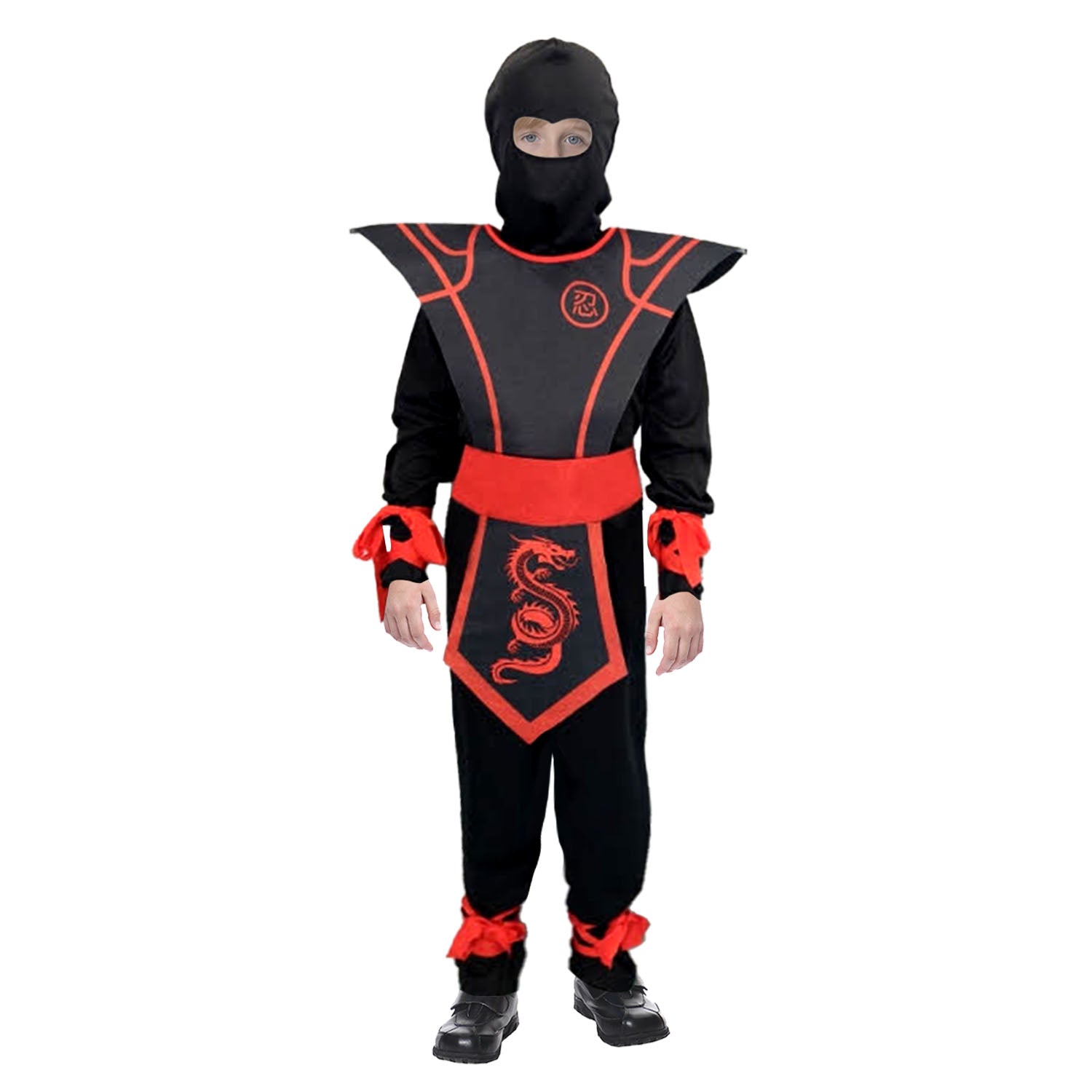 Children Red Ninja Assassin Costume