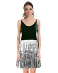 Silver Tinsel Fringe Skirt