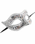 Silver Sequin Mask