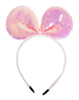 Sequin Bow Headband (Pink)