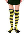 Over Knee Socks (Yellow/Black Stripe)