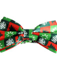 Christmas Bow Tie (Festive Checkered Pattern)