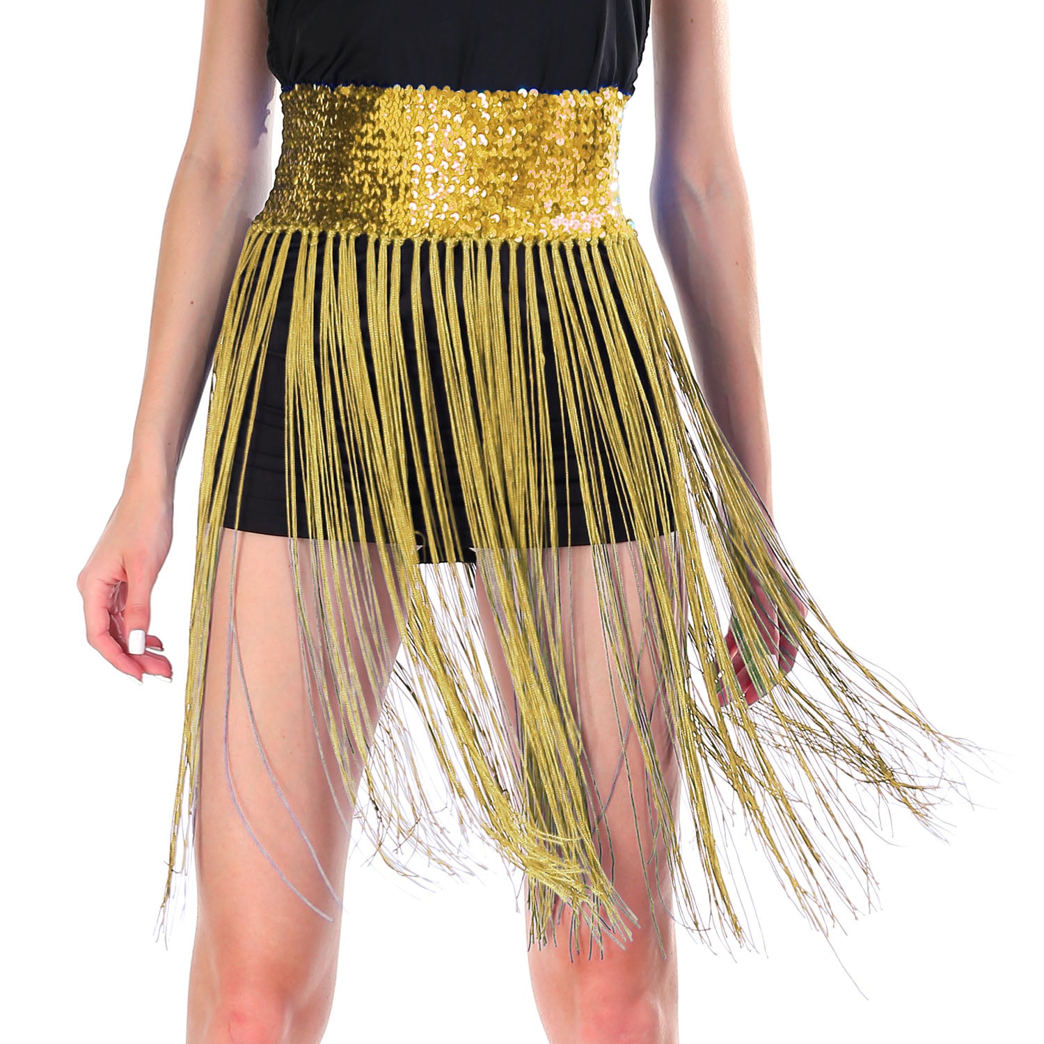 gold sequin belt for dress Asooll Sparkly Gold Sequin Waist Blet Wide Elastic Waistband Party Club Dress Belt for Women at Amazon Women's Clothing store
