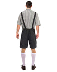 Adult Black Checkered Beer Man Costume