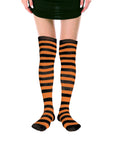 Over Knee Socks (Orange/Black Stripe)