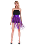 Sequin Belt with Fringe Skirt (Purple)