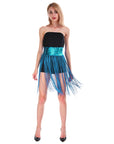 Sequin Belt with Fringe Skirt (Light Blue)