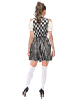 Adult Black Checkered Beer Girl Costume