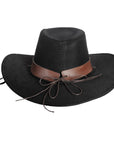 Black Deluxe Cowboy Hat with Bull Band