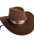 Dark Brown Deluxe Cowboy Hat with Bull Band