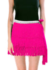 Fringe Skirt (Hot Pink)