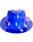 Plastic Australian Flag Trilby Hat