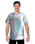 Adult Iridescent T-Shirt (Silver)