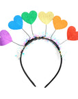 Rainbow Hearts Headband