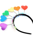 Rainbow Hearts Headband