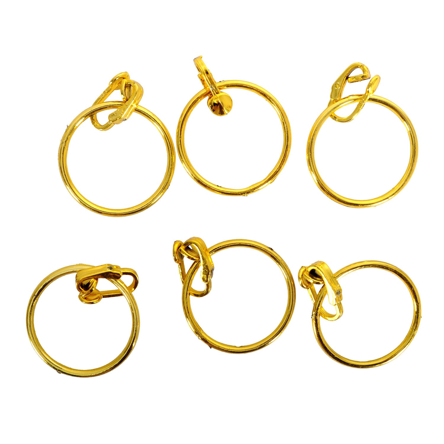 Pirate Clip On Earrings (6pk) Gold
