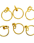 Pirate Clip On Earrings (6pk) Gold