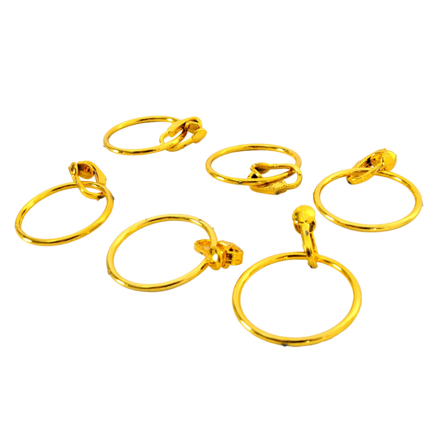 Pirate Clip On Earrings (6pk) Gold