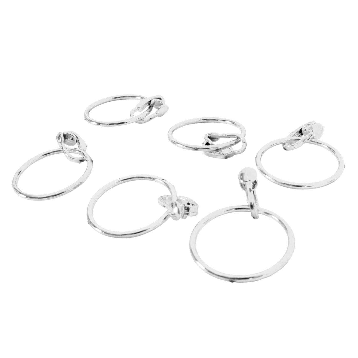 Pirate Clip On Earrings (6pk) Silver