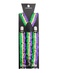 Sequin Suspender (Purple Green Gold)