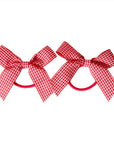 Red Gingham Bow Hair Tie (2pk)