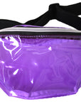 Purple Transparent Bum Bag