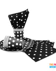 Black Polka Dot Tableware Set