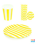 Yellow Stripe Tableware Set