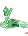 Green Polka Dot Tableware Set