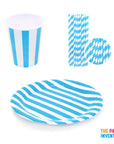 Blue Stripe Tableware Set