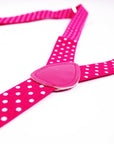 Pink Polka Dot Suspender