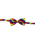 Rainbow Stripe Bow Tie