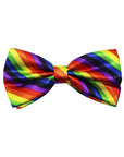 Rainbow Stripe Bow Tie