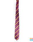 Long Wizard Stripe Tie (Purple)