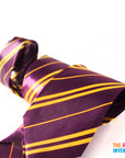 Long Wizard Stripe Tie (Purple)
