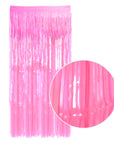 Neon Tinsel Curtain (Pink)