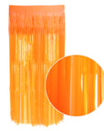 Neon Tinsel Curtain (Orange)