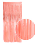Neon Tinsel Curtain (Coral)