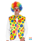 Clown Rainbow Stripe Bow Tie & Vest Set (3pc)