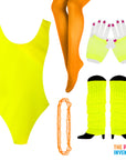 1980s Yellow / Orange Girl Costume Kit